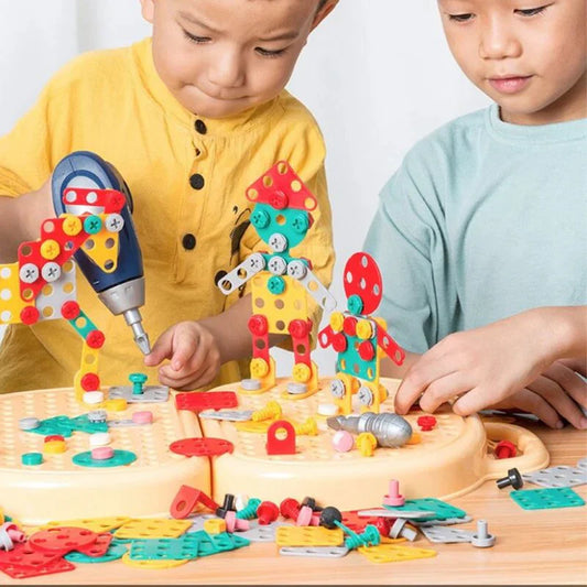Boîte à outils de réparation pour enfants, 204 pièces